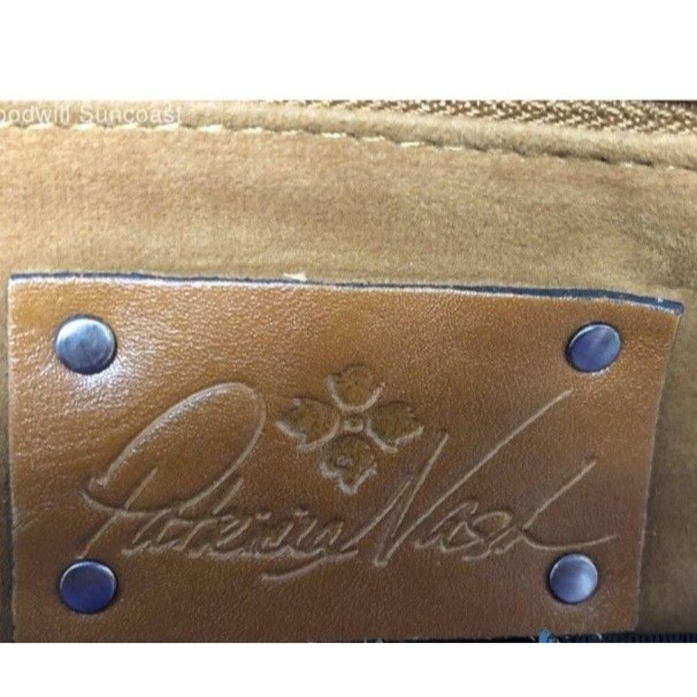 Patricia Nash Black Leather Witney Tote Handbag - Picture 6 of 7